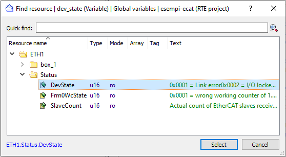 Find_status_variable_ecat