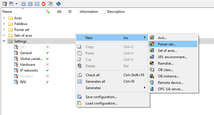 power_set_configuratore